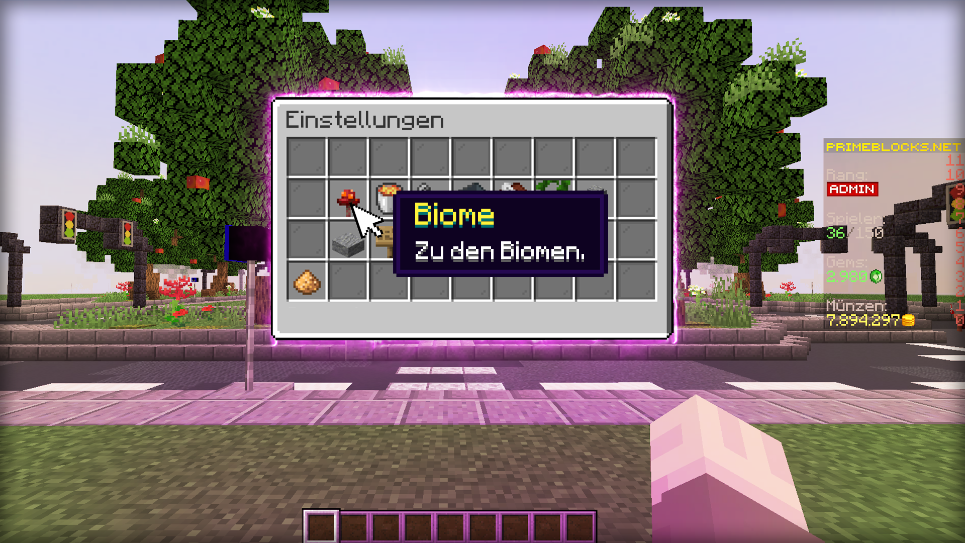 Plot-Biome2 Menu