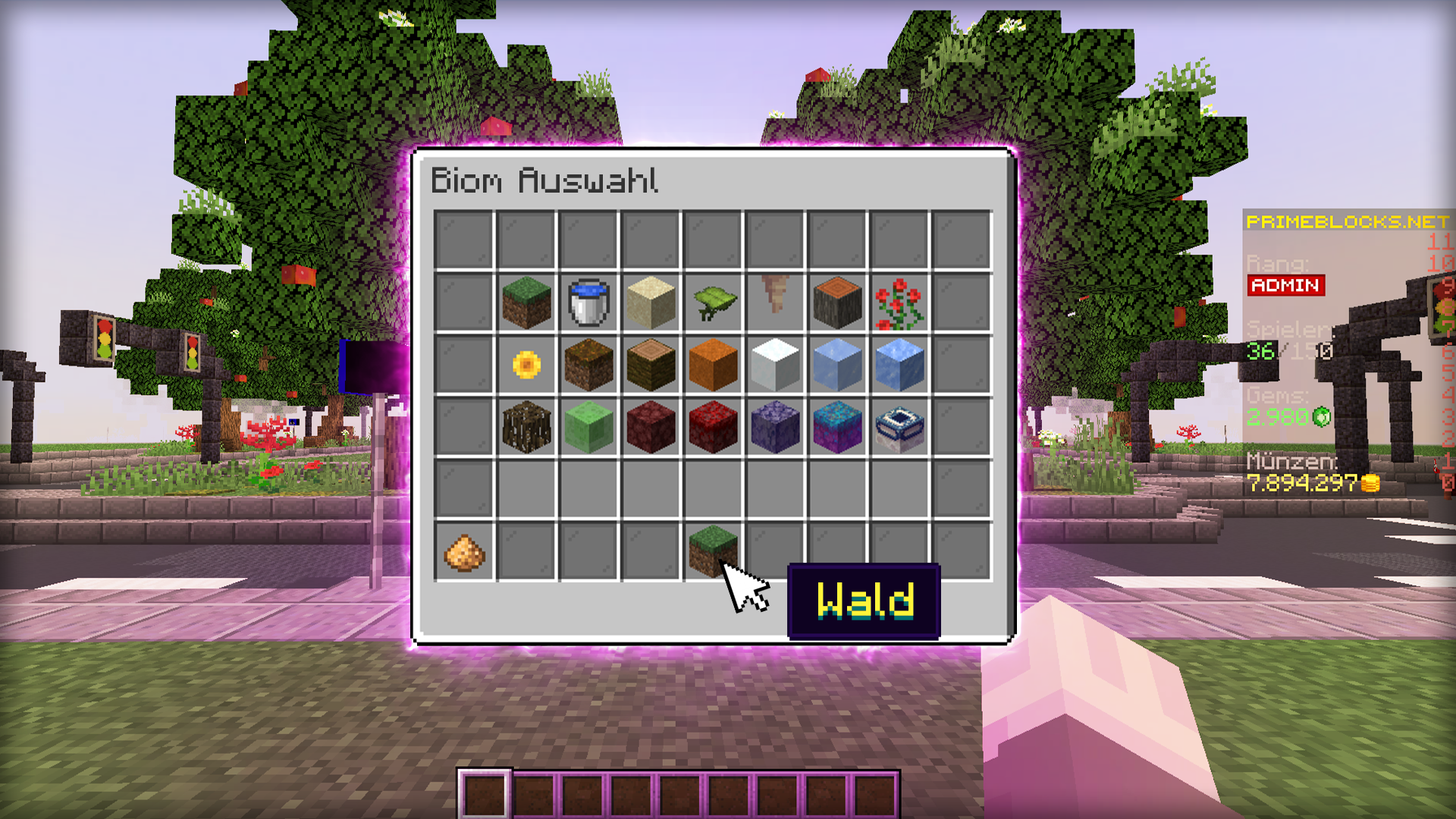Plot-Biome3 Menu