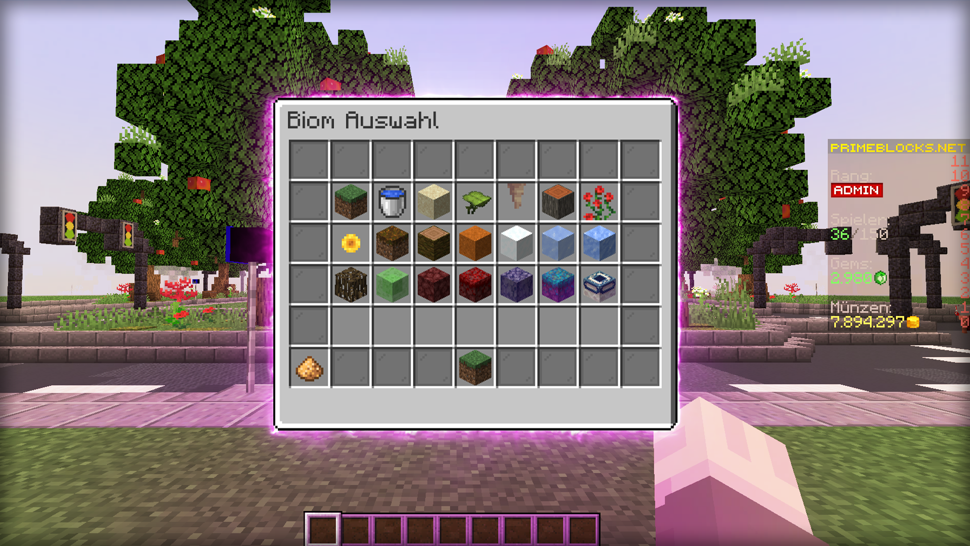 Plot-Biome4 Menu